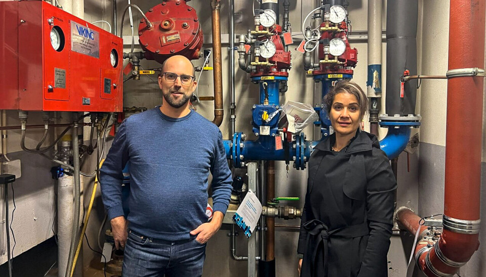 FIREMESH: Arnt og Tahani Berge står bak selskapet og løsningen Firemesh.