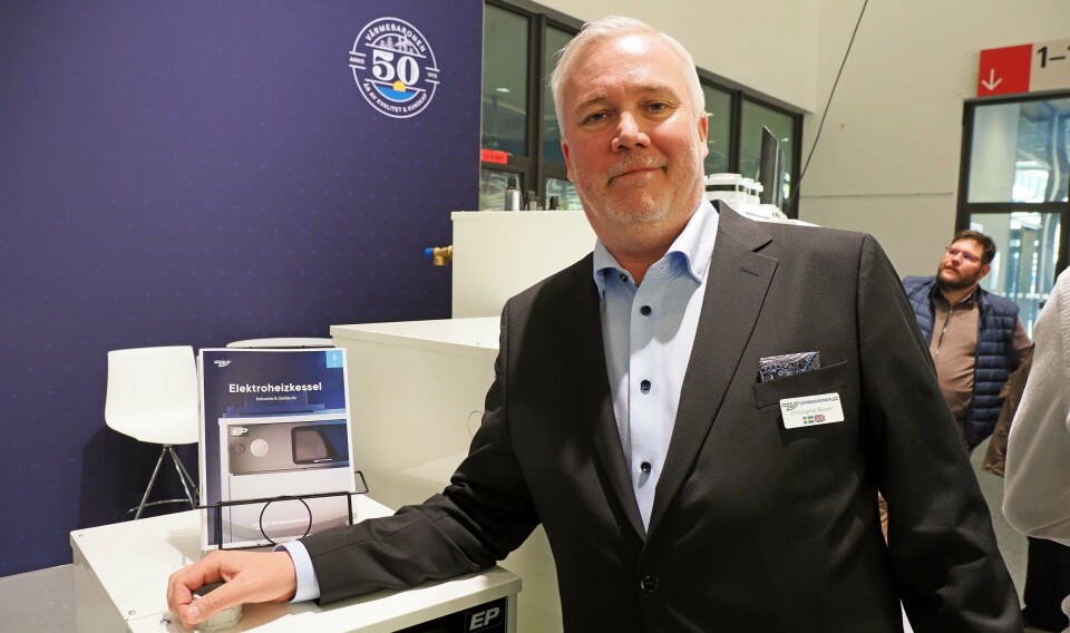 JUBILERER: Christopher Nilsson og Värmebaronen 50-årsjubilerer med en ny serie elkjeler.