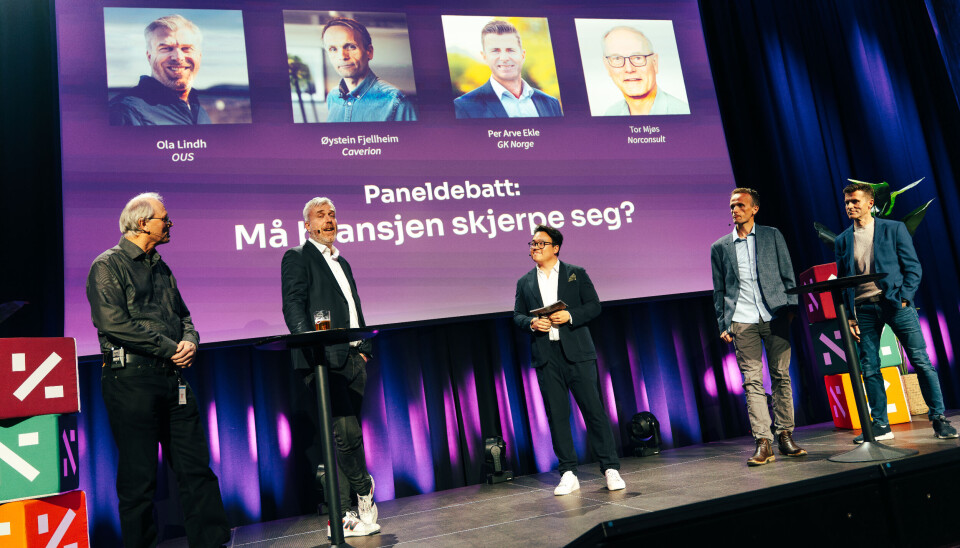 Tor Mjøs (Norconsult), Ola Lindh (Oslo Universitetssykehus), Martin Håndlykken (NemiTek), Øystein Fjellheim (Caverion) og Per Arve Ekle (GK Norge).