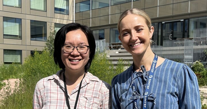 Aileen Yang og Kamilla Heimar Andersen leder prosjektet jAInitor.