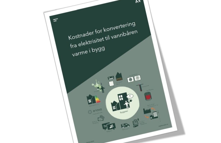 Kostnadseffektiv konvertering fra elektrisk til vannbåren varme