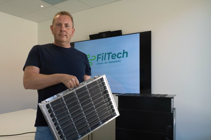 Bruker elektrofilter mot ventilasjonsbranner