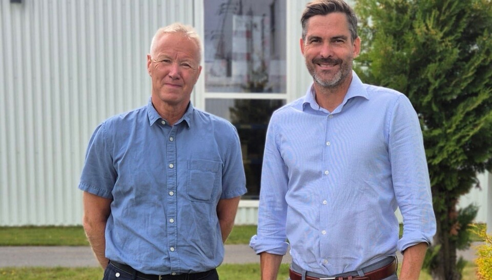 F.V: Svein Erik Johansen, fabrikksjef i Systemair og Bjørn-Osvald Skandsen, administrerende direktør i Systemair.