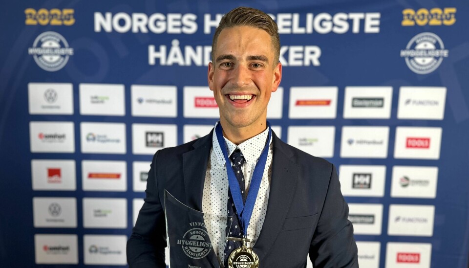 Vinneren av Norges Hyggeligste Håndverker 2025, rørleggeren Dag Olav Håkedal.