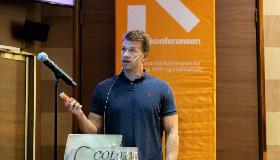Jon Kalager, fagansvarlig energi i Avinor på Driftskonferansen 2025.