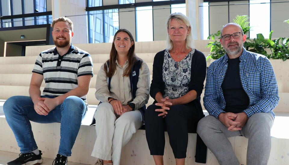 Sammen med Fagskolen Oslo har AF Energi utviklet et nytt og målrettet kompetanseprogram for egne fagarbeidere. På bildet: Sondre Øvrebø, Rikke Bjørnland, Anne Kristine Eggen Lervik og Allan Gloinson.