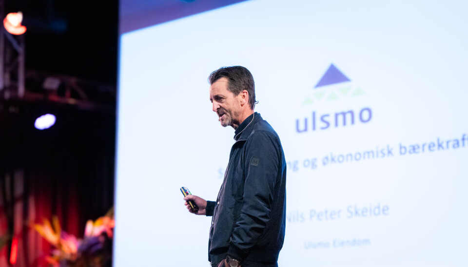 Nils Peter Skeide fra Ulsmo eiendom fortalte hvordan de har tenkt når de skal bygge et Svanemerket signalbygg i Ålesund.
