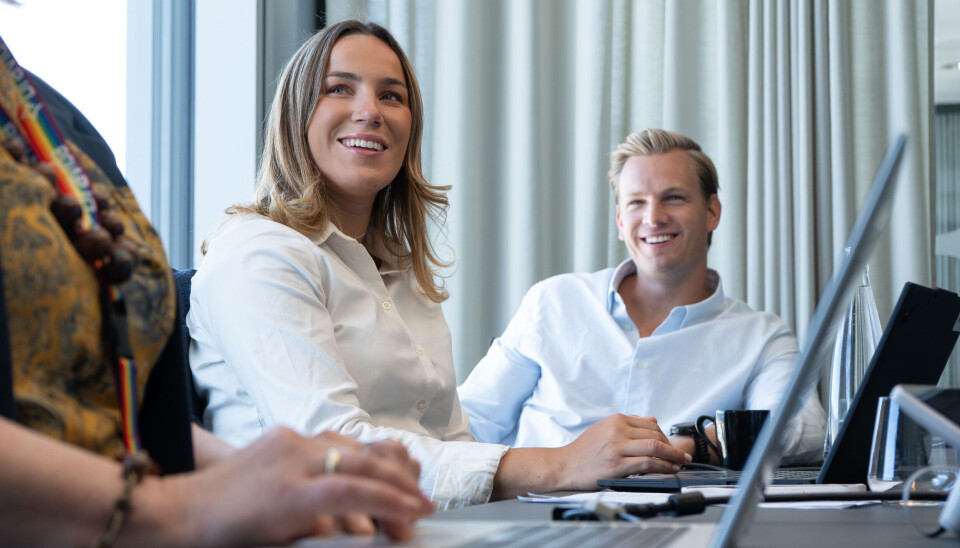 Bravida-traineene Andrea R. Steinsvik og Heine Tangerås.