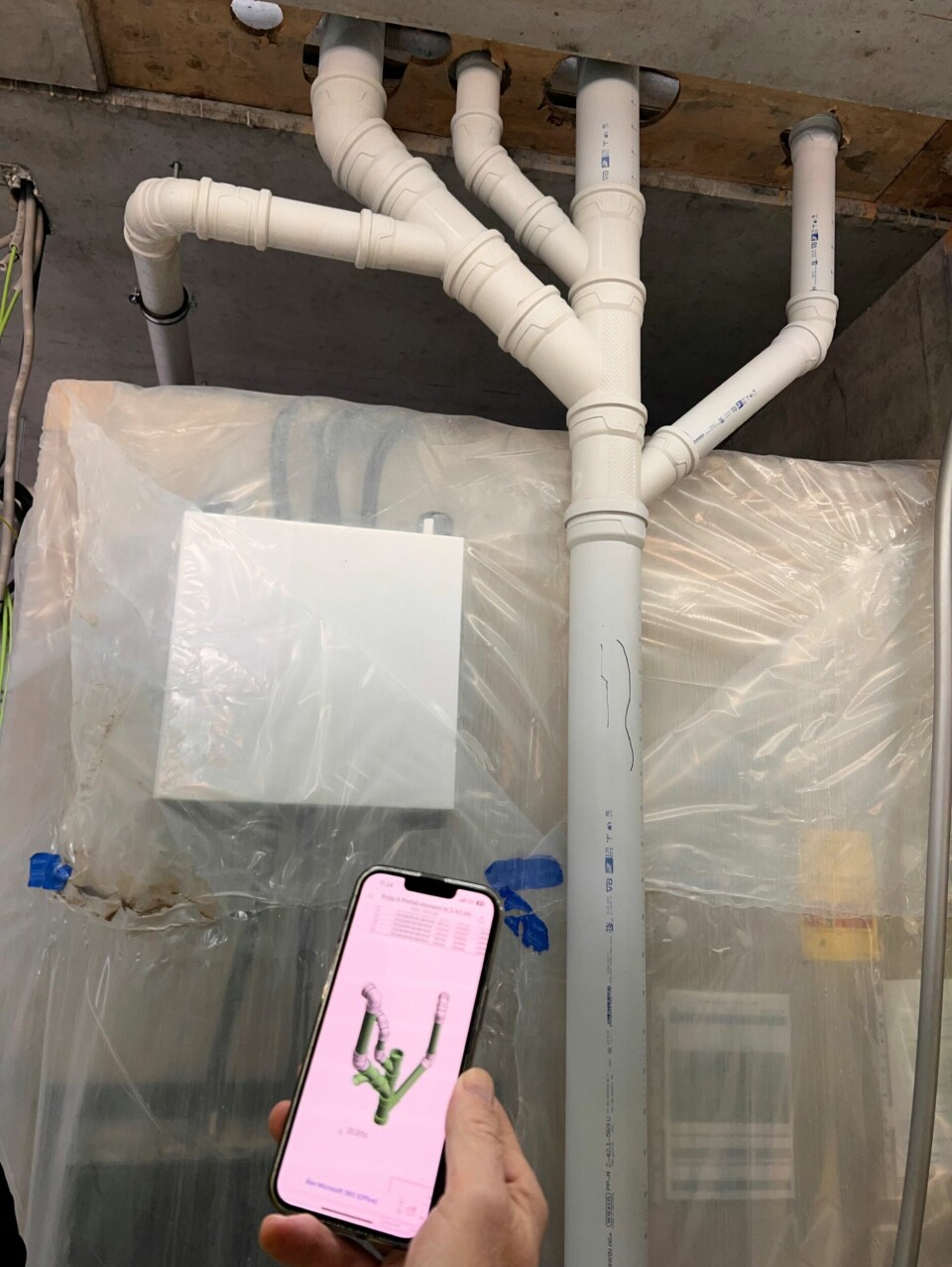 Sparte over 1000 arbeidstimer med prefabrikkerte rør